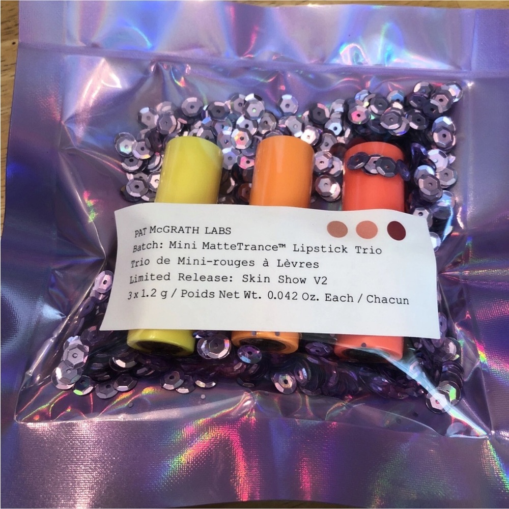 Pat McGrath Labs Mini Matte Trance Lipstick Trio Skin Show V2 Sealed NIB - Picture 12 of 12